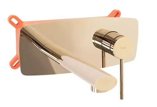 Змішувач для умивальника Rea Oval + Box прихованого монтажу gold REA-B5125 Золотий - фото 1