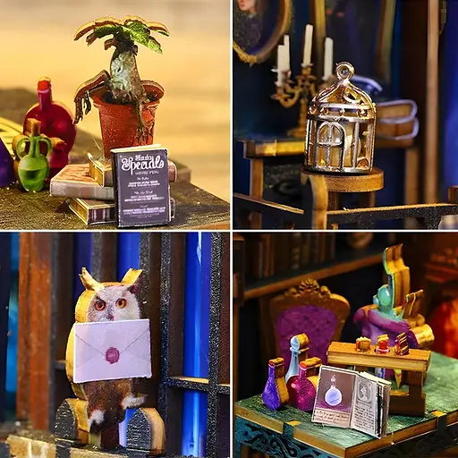 3D конструктор Бук Нук Magic Market своїми руками, світлові ефекти - фото 8