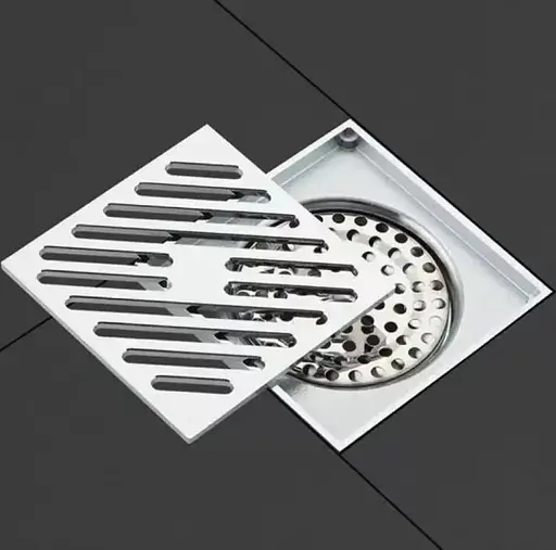 Душевой трап Gappo 100х100 мм, хром G81050 - фото 2