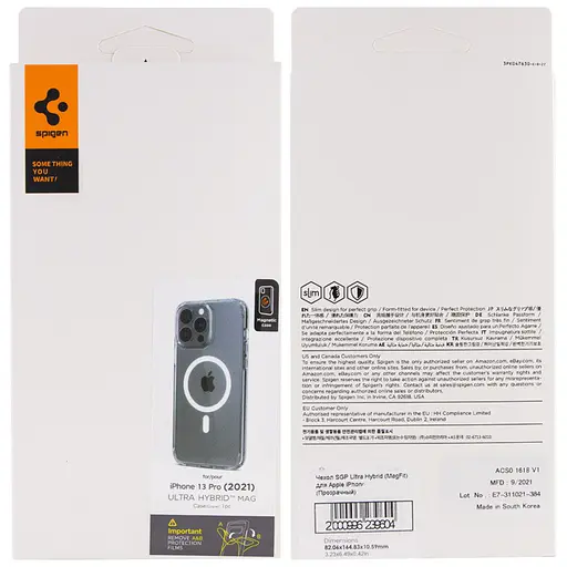 Чехол SGP Ultra Hybrid MagFit для Apple iPhone 13 Pro 6.1 Прозрачный - фото 6
