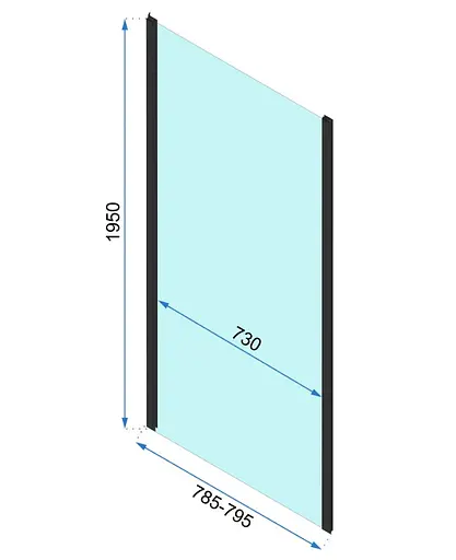 Бічна стінка (модуль) Rea Rapid 80x195 REA-K6421 - фото 2