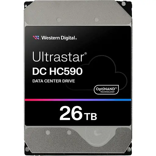Жесткий диск 3.5" WD Ultrastar DC HC590 26TB SATA 512MB (WUH722626ALE6L4) [141106]