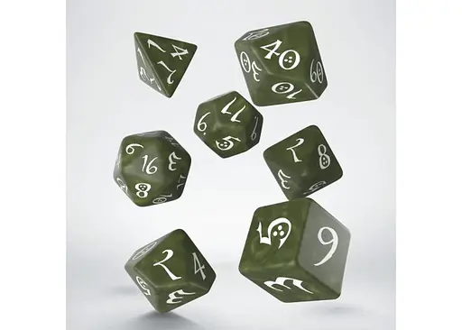 Набор кубиков Classic RPG Olive & white Dice Set , 7 шт. (SCLE10) - фото 2