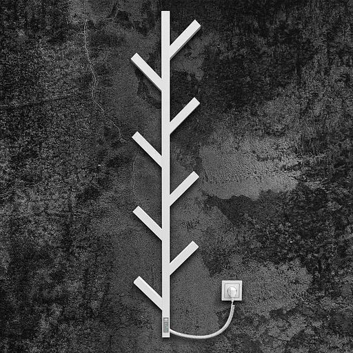 Електрична рушникосушарка Kosser Цедро 1200x255 ERL тайм. білий РЦ01ERLW, Білий матовий, нижнее - фото 1