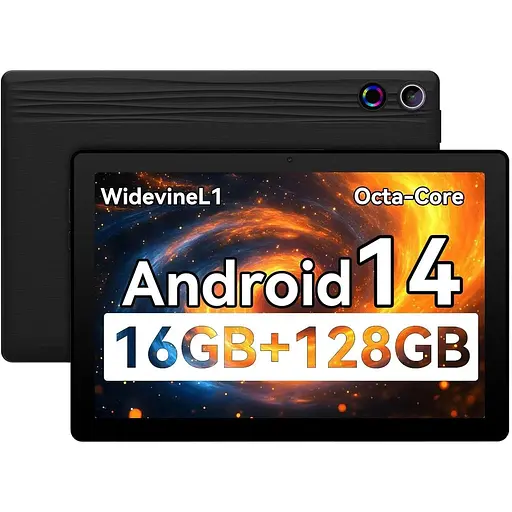 Планшет UGRIHACH, 10,95" 16 ГБ ОЗУ 128 ГБ ПЗУ 1 ТБ Восьмиядерный, Android 14, 1280x800 FHD Сенсорный