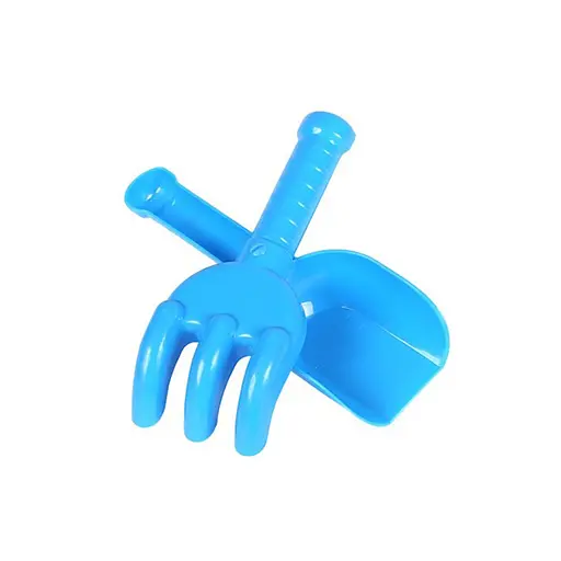 Детский игрушечный набор "Лопатка+грабельки" 2865TXK Синий