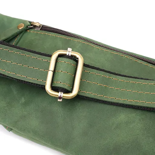 Модна сумка-бананка для чоловіків із натуральної вінтажної шкіри SHVIGEL 34х12х4 см sum0027451 - фото 5