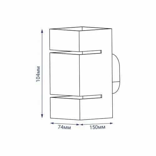 Настенный светильник в белом корпусе Line F Арт. AL8002 белый - фото 2