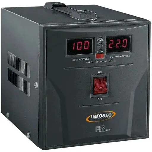 Стабілізатор напруги AVR INFOSEC R2 PRO 10000 (REF63153) Б/В - фото 1