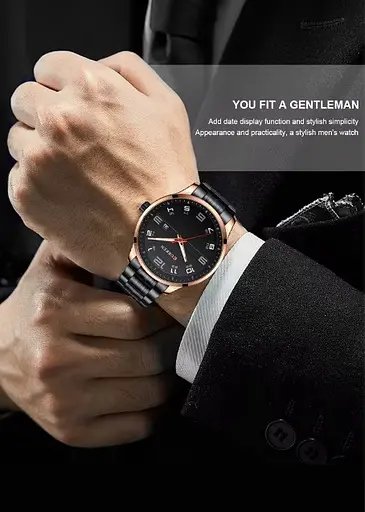 Годинник наручний Curren 8411 Black (18691) - фото 6