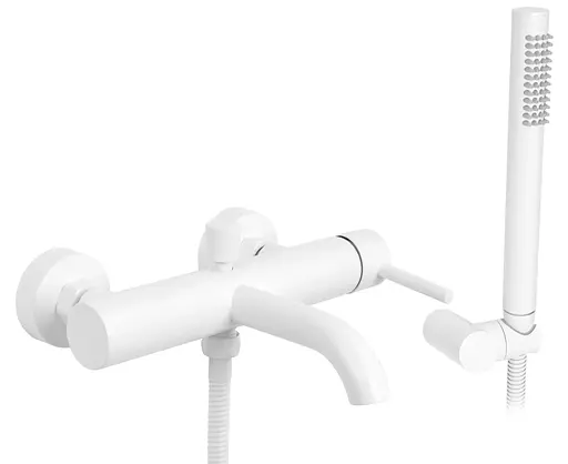 Смеситель для ванны Rea Lungo white настенный REA-B8030 Белый - фото 1