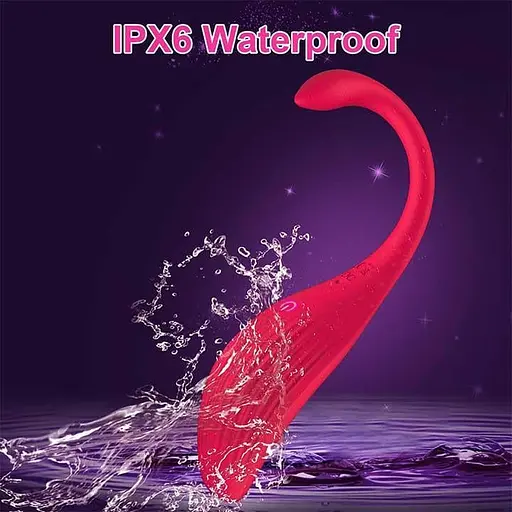 Смарт-вибро яйцо Love Spouse силиконовое с аккумулятором для женщин 175 мм красное - фото 4