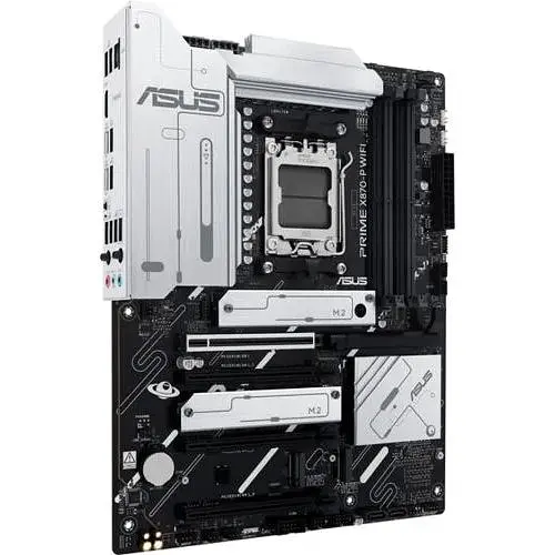 Материнская плата Asus AM5 Prime X870-P WIFI, X870, 4xDDR5, Int.Video (CPU), 2xSATA3, 4xM.2, 1xPCI-E 5.0 x16, 3xPCI-E 4.0 x16, Realtek 7.1, WiFi 7, Bluetooth 5.4, Realtek 2.5Gb, HDMI/2xType-C, ATX - фото 3
