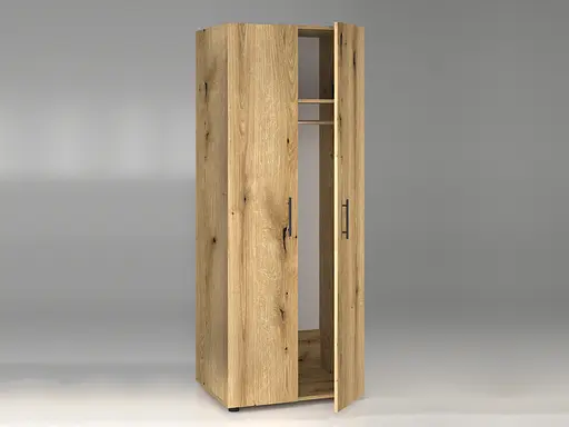 Шкаф гардеробный с трубой ОП-902 Orange-Line 700х550х1825 Дуб Эвок прибрежный - фото 3
