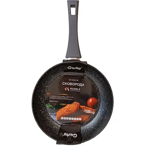 Сковорода Gusto GT-2104-28 покрытие Marble 28x5.3 см (79094)