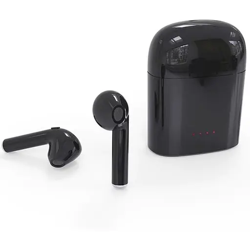 Бездротові блютуз навушники TWS i7S з боксом для зарядки чорні (au007) - фото 4