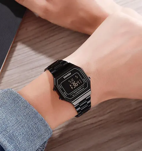 Наручний годинник чоловічий Skmei 1647 Black, 1647BK (17165) - фото 4