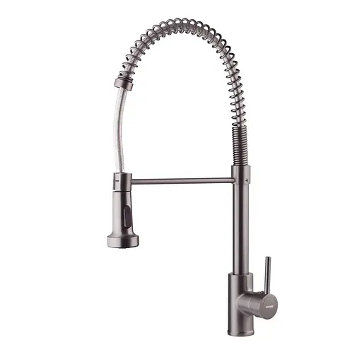 Змішувач для кухні з виливом пружина Mixxus Premium Spring 017 graphite MI6952 Графіт - фото 1