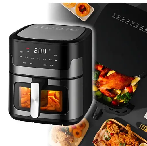 Аэрофритюрница безмасляная Crownberg CB-5548 5л электрическая с сенсорным управлением 1400Вт - фото 3