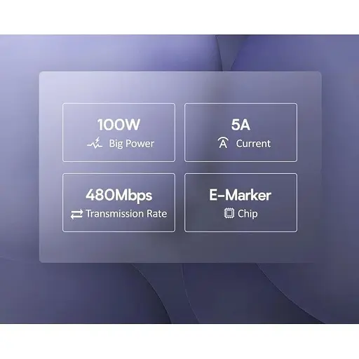 Кабель Usams US-SJ459 USB-C to USB-C 100W 1.2m Black (SJ459USB01) [153970] - фото 4