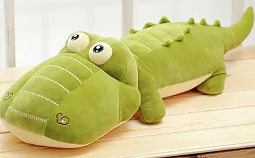 Детский набор Крокодил, плед зеленый, мягкая игрушка 60 см с пледом 1,00 x 1,70 м - фото 2