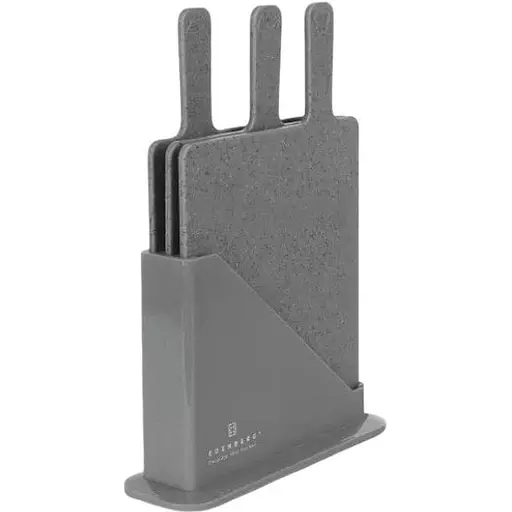 Набір обробних дощок Edenberg EB-11982 на підставці 3 шт. Сірі - фото 1