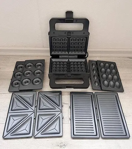 Мультимейкер Zepline ZP-802 5в1 зі знімними формами 2200Вт Чорний - фото 2