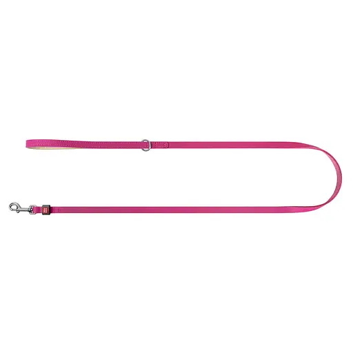 Повідець для котів та дрібних собак шкіряний Waudog Classic XXS-XS Ш 12 мм Д 122 см рожевий - фото 2