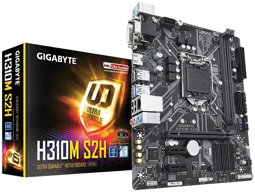 Материнская плата Gigabyte H310M S2H LGA 1151v2 (H310M S2H) Б/У - фото 1