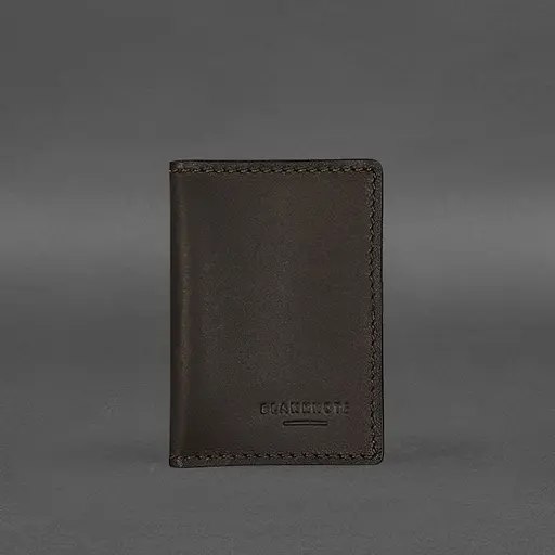 Кожаная обложка для водительского удостоверения, ID и пластиковых карт 2.2 коричневая - фото 7