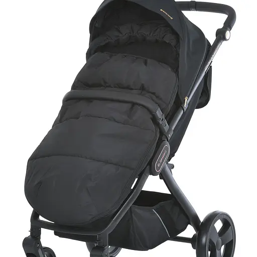 Дитячий конверт у коляску El Camino ME 1131 Footmuff Plus Reflective Black захист від вітру, вологи та холоду - фото 5