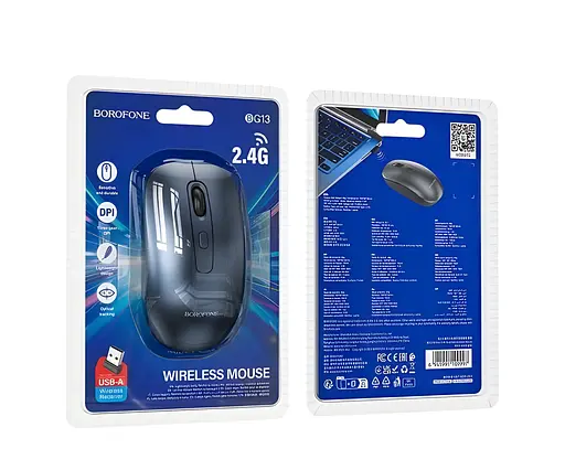 Беспроводная мышь BOROFONE BG13 Winner 2.4G черная - фото 3