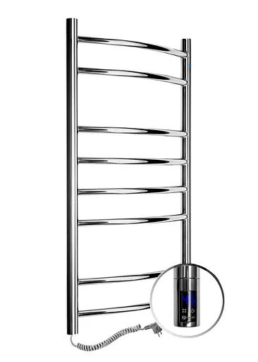Електрична рушникосушарка Navin Камелія 480x800 Sensor ліва з таймером 10-007133-4880, Хром, Ліве, Електронний - фото 3