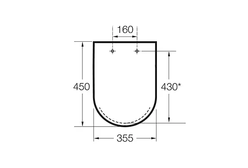 Сидение для унитаза Roca Dama-N A801782004, Белый - фото 2