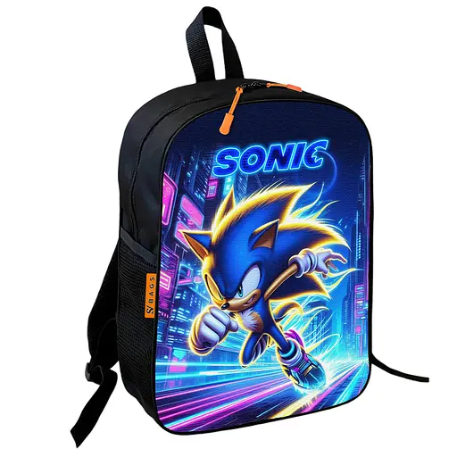 Рюкзак школьный детский Супер Соник «Super Sonic» 36х27 см для мальчика (01148)