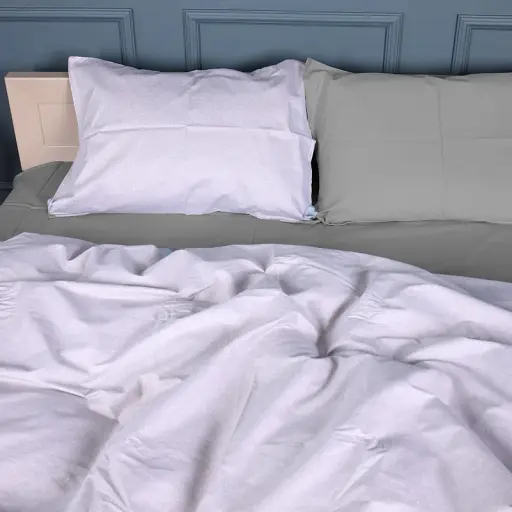 Наволочка MirSon Сатин 22-1380 Grey Gleam 60х60 см сіра (2200010476712) - фото 4