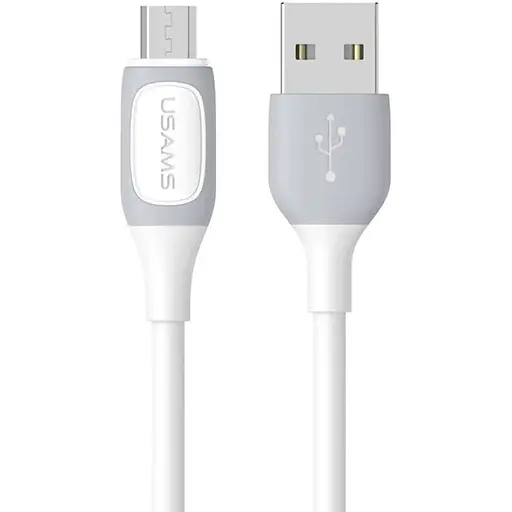 Кабель Usams SJ597 Micro 2A Bicolor Charging Data CableJelly Series 1 м Белый