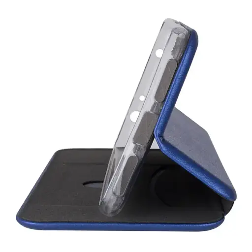 Чехол книжка Xiaomi Redmi 13 эко-кожа Premium Case для смартфонов Синий - фото 3