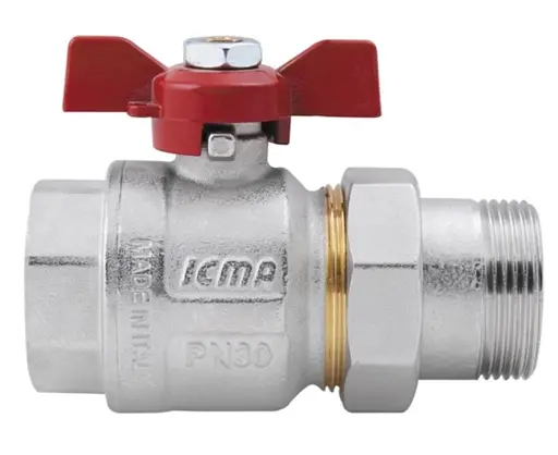 Кран кульовий Icma "Американка" 1 1/4" прямий №347 (87347AG11) - фото 2