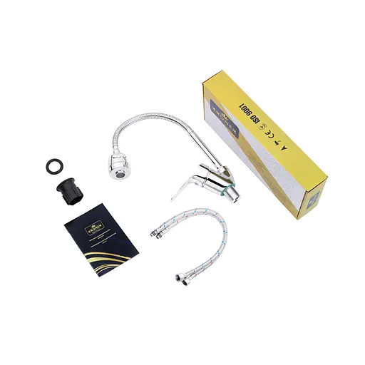 Смеситель для кухни с гибким изливом Kroner KRM Odra - C038-1 CV021194 Хром - фото 7