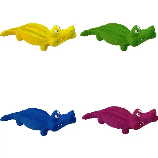 Іграшка для собак Croci Panton Крокодил з натурального каучуку 24x7.4x7 см в асортименті