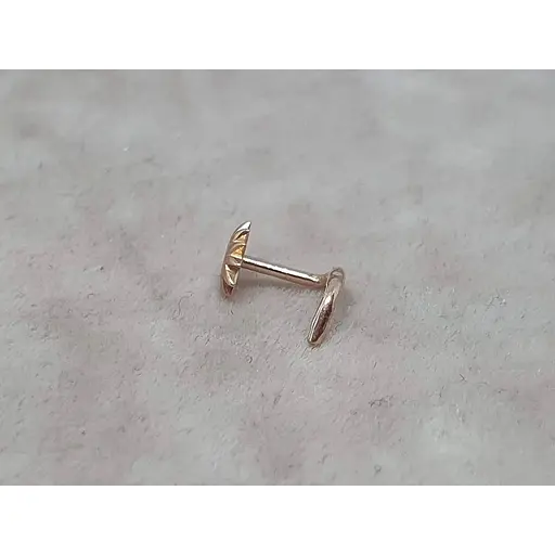 Золотая серьга-пирсинг в нос Dear. 1007 - фото 2