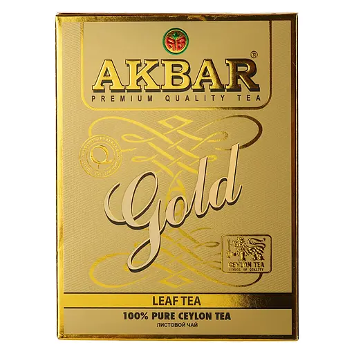 Чай чорний листовий Akbar Gold 250 г  - фото 1