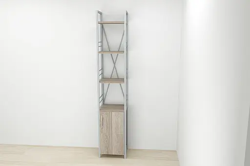 Етажерка 4/34 Ferrum-decor Серії Конект із тумбою 179x34x28 Сірий ДСП Сонома Трюфель (FRD-104481) - фото 2