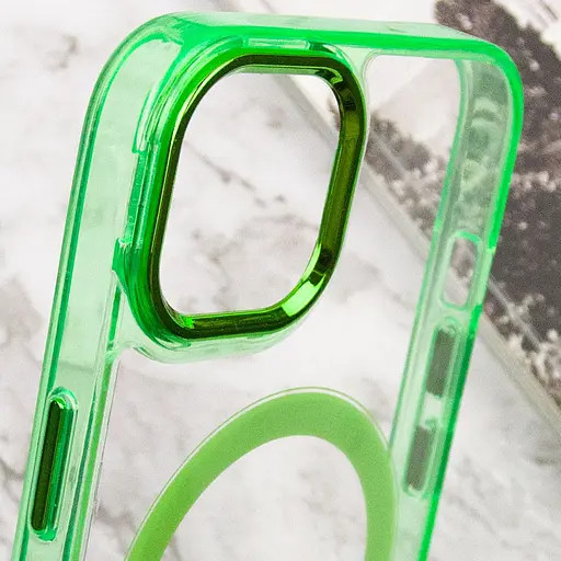 Чохол Epik TPU Iris with MagSafe для Apple iPhone 14, 6.1 Салатовий - фото 6