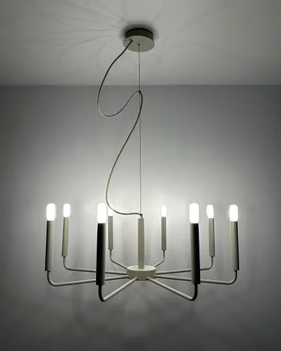 Підвісний світильник, люстра Nowodvorski 11461 Orto VIII E14 8x10W IP20 світло-сірий - фото 2