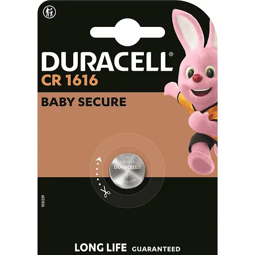 Батарейка Duracell CR1616 літієва 3V (АРТ1985)