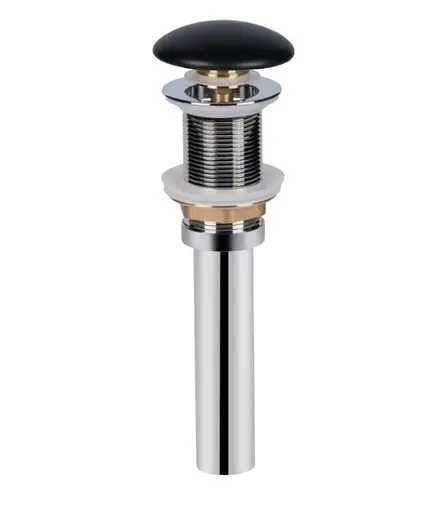 Комплект Qtap Robin: Раковина накладная прямоугольная 600x390x150 мм Matt Black + Донный клапан PU03 (QT132143PMBMBN47296) - фото 5