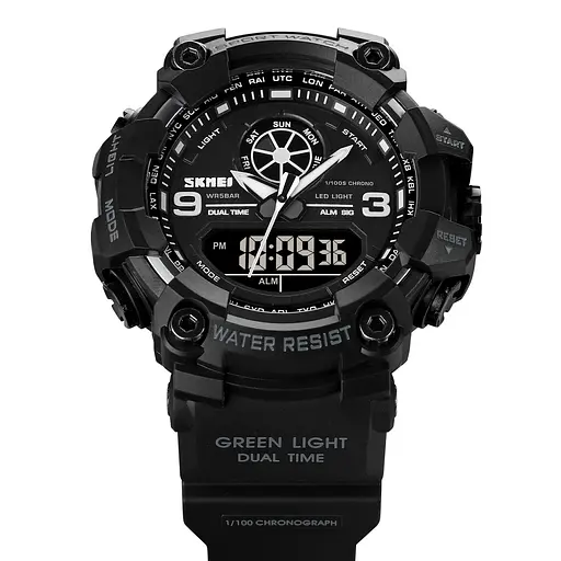 Наручний годинник чоловічий Skmei 1818 Black, 1818BK (12270) - фото 2