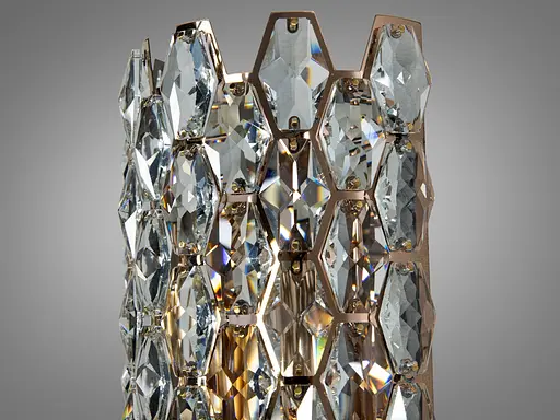 Настінний світильник Diasha з кристалами, золото, модель 9136B420GD - фото 3